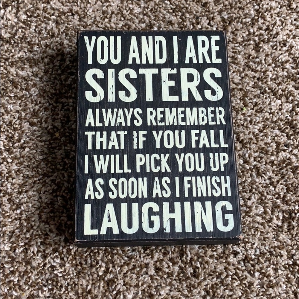 Wooden sign